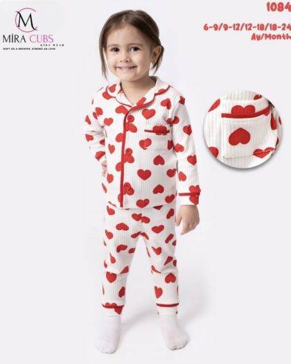KIZ İKİLİ PİJAMA TAKIMI 6-9/9-12/12-18/18-24 AY (SERİ 4'LÜ) MC-1084
