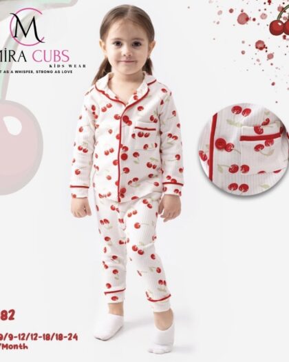 KIZ İKİLİ PİJAMA TAKIMI 6-9/9-12/12-18/18-24 AY ( SERİ 4'LÜ) MC-1082