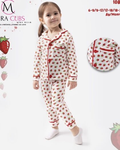 KIZ İKİLİ PİJAMA TAKIMI 6-9/9-12/12-18/18-24 (SERİ 4'LÜ) MC-1083